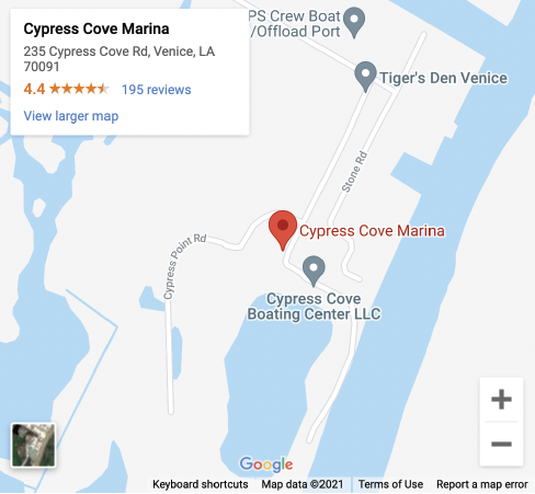 Superstrike Charters cypress cove marina Venice, Louisiana