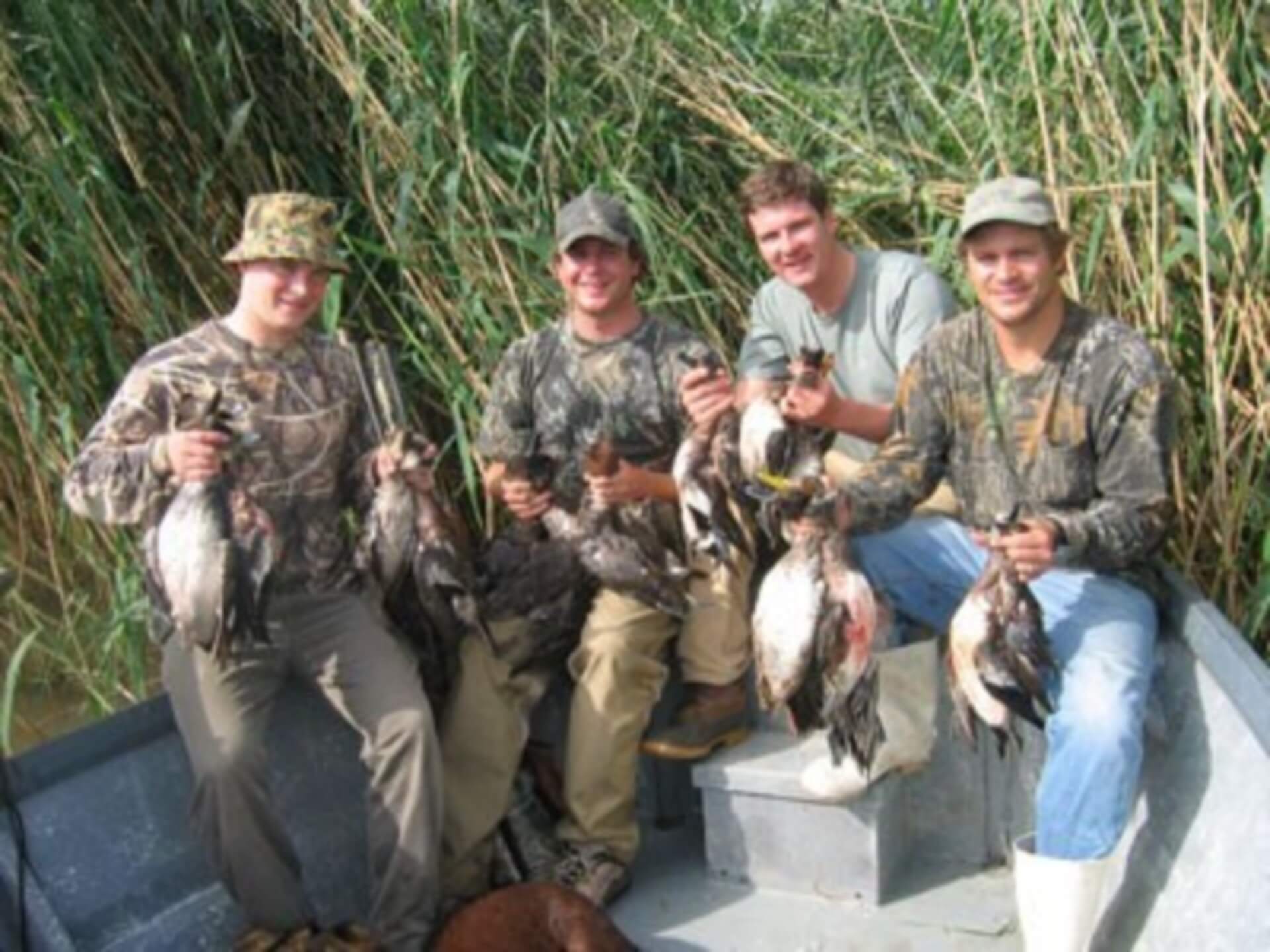 Duck hunting trip in Venice, Louisiana