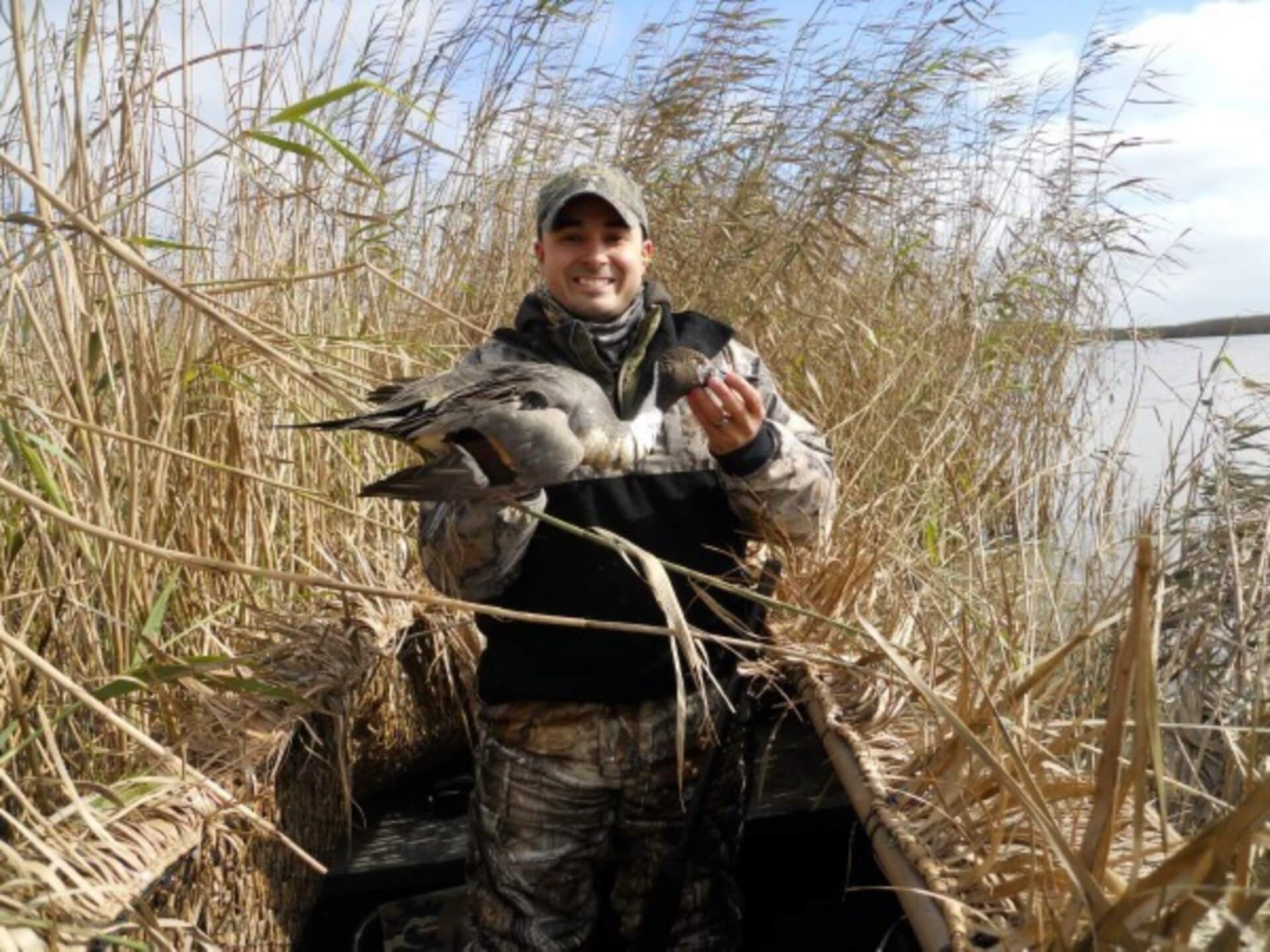 Duck caught on hunting trip in Venice, Louisiana